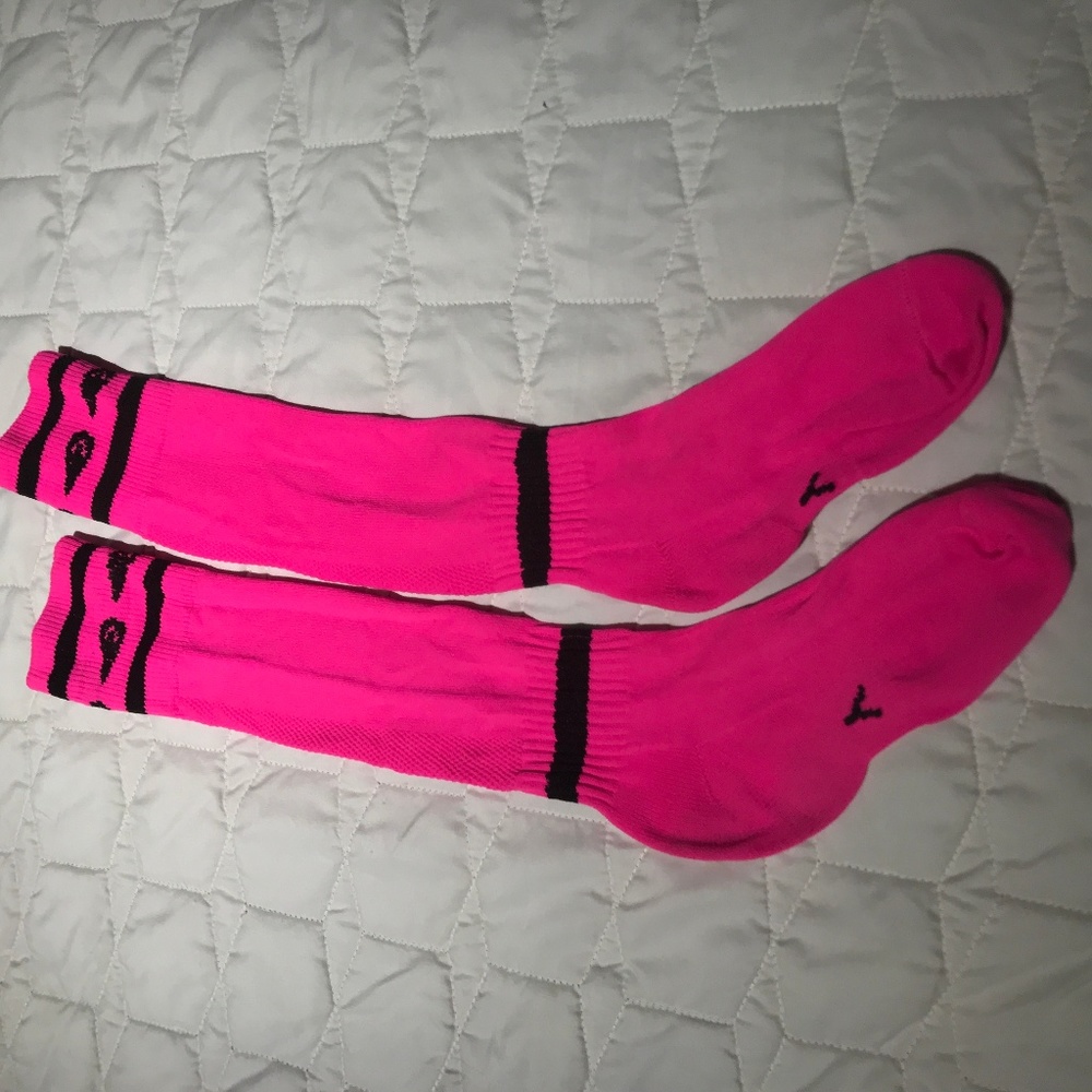 Youth Bright Pink Soccer Socks